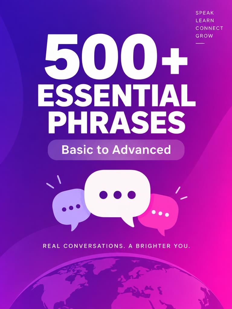 500+ Essential Phrases: Basic To Advanced eBook cover