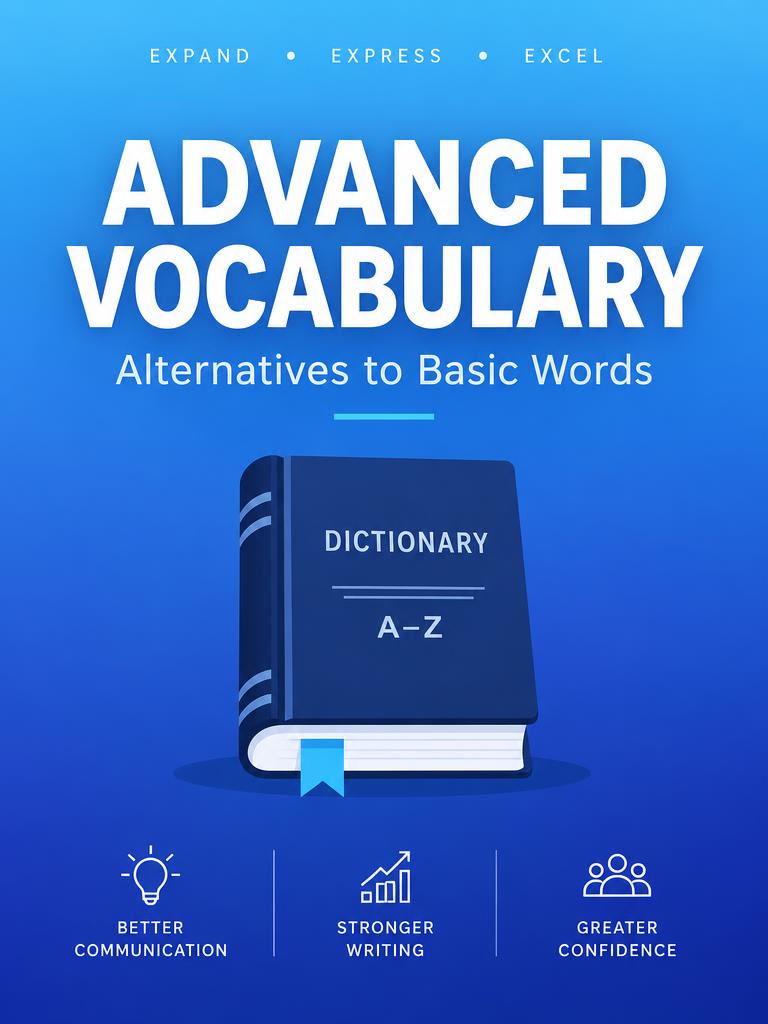 Advanced Vocabulary: Alternatives To Basic Words eBook cover