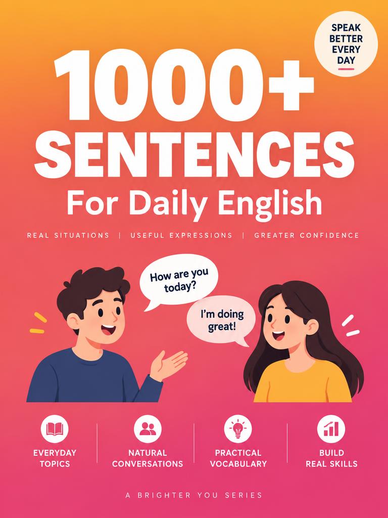 1000+ Must-Know Sentences For Daily English eBook cover
