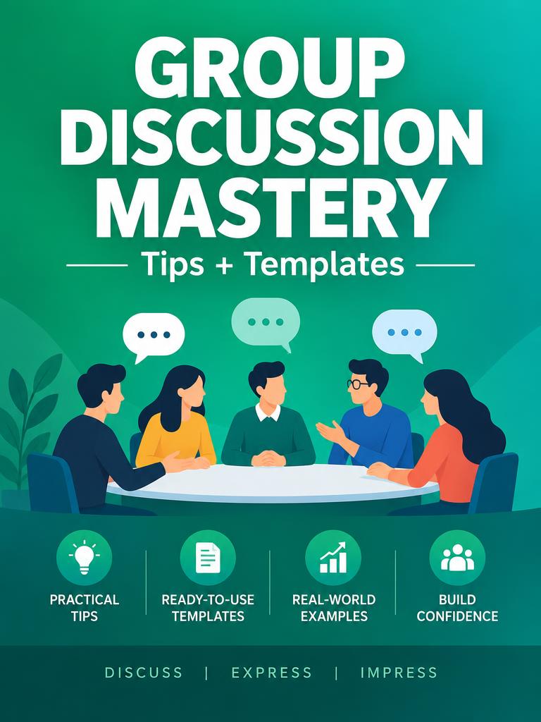 Group Discussion Mastery: Tips + Templates eBook cover