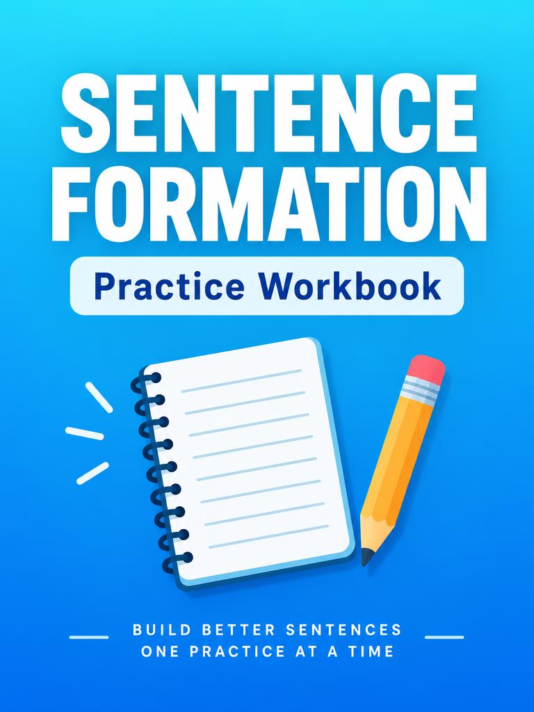 Sentence Formation Practice Workbook eBook cover